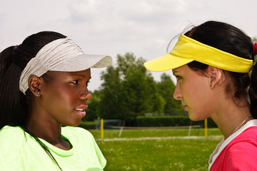 Zwei Frauen, two women