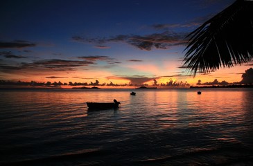 Sunset on Seychelles