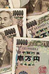 Japanische Yen Geldscheine. Geld aus Japan