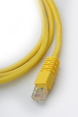 Lan cable isolated on the white background