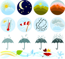 Set of a weather icon B