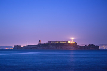 Alcatraz Island at dusk