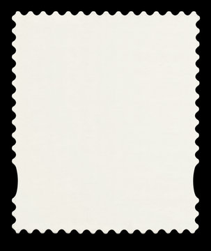 English postage stamp isolated with clipping path.