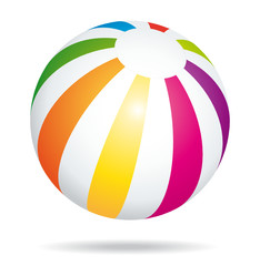 Colorful beach ball