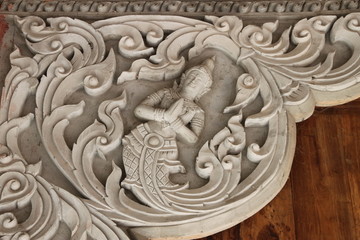 art on archway of Wat Kam Pak Kood, Wapipatum, Mahasarakam
