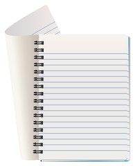 vector illustration of notepad