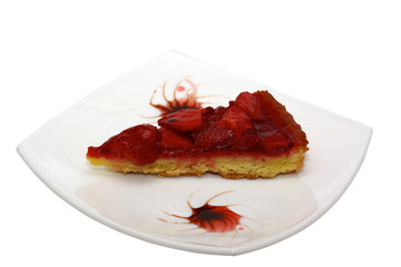 cake with strawberries