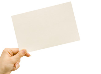 Fototapeta premium Card in hand
