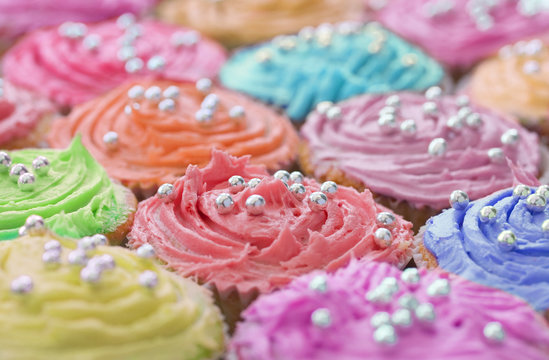 Colourful cakes