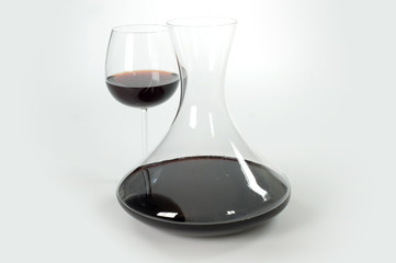 bicchiere con decanter