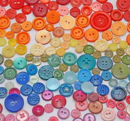 rainbow fashion - colored buttons