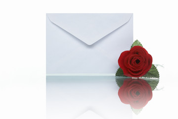 Mail and rose