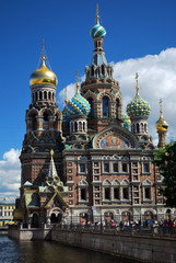 Fototapeta na wymiar Kościół Krwi w Petersburgu