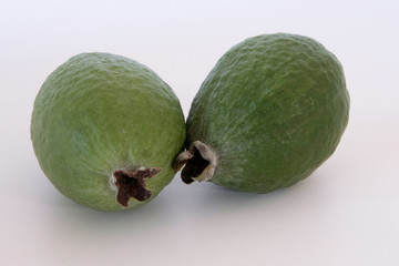 Two delicious feijoa fruit.