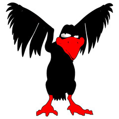 Pleitegeier Schwarz Rot