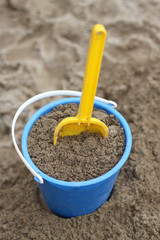 playing in the sand
