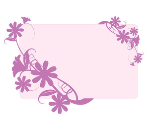 floral pink background