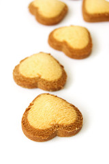 Some heart shaped biscuits