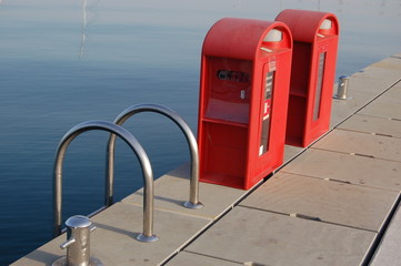 On the pier