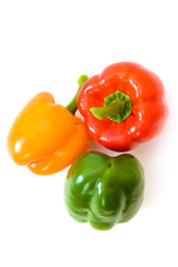 Three bell peppers