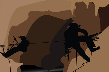 Climber silhouette