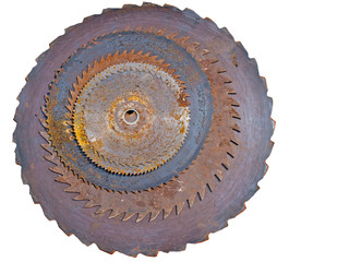 Rusted saw blades