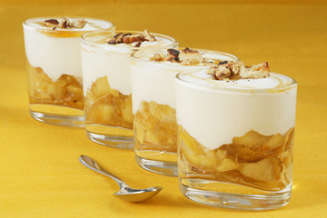 Verrine Pomme Miel Noisette