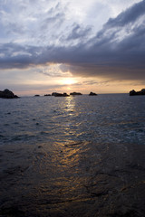 Fototapeta na wymiar Sonnenuntergang über dem Ozean
