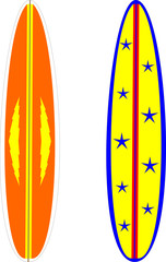 two surf boards