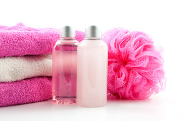 pink spa bathroom accessory