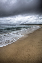 stormy beach