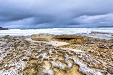 stormy beach