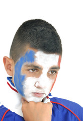 Jeune supporter de l'équipe de France