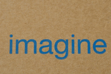 Imagine Word on the Cardboard