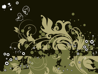 Floral abstract illustration