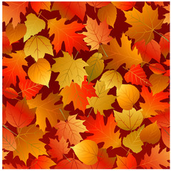 Seamless leaves pattern