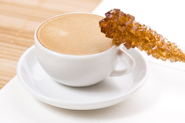 notebook and cup of coffee