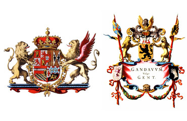 Coat of arms flag of Ghent