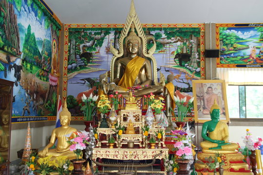 buddha image, Wat Lhao Yao, Borabue, Mahasarakam