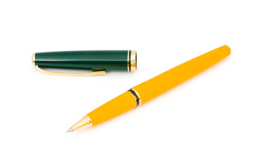 Writing pen isolated on the white background