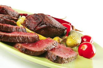 meat slices and chunk