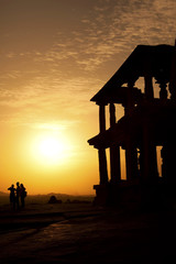 Sunset on Hemakuta Hill, Hampi, Karnataka – India