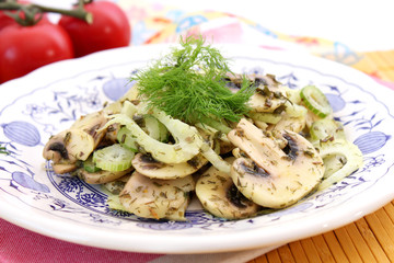 pilzsalat min fenchel