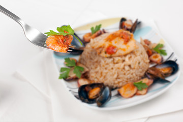 Italian Risotto alla Pescatora