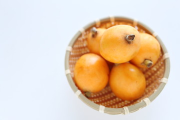 自家栽培のビワ