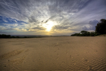 sunset on a dune