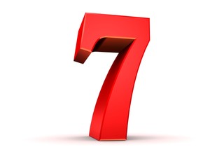 rote Nummer - 7