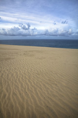 Fototapeta na wymiar dunes on the ocean