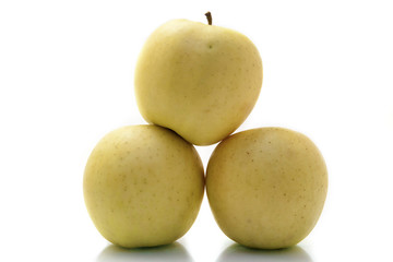 green apples isolated