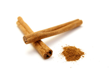 cinnamon sticks with grain